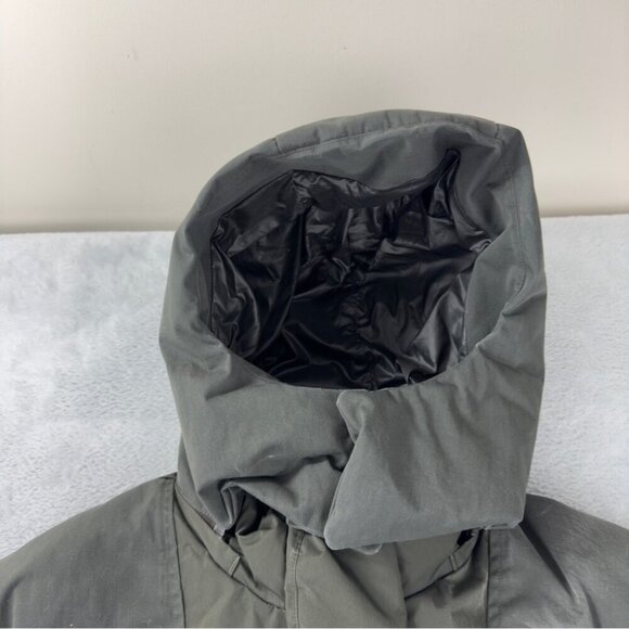 Uniqlo +J Down Oversized Green Down Parka Men's Sz Medium Winter Outdoors Puffer - Picture 10 of 14